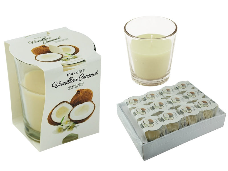 MC Scented Candle in Glass Tumbler 85gms Vanilla & Coconut