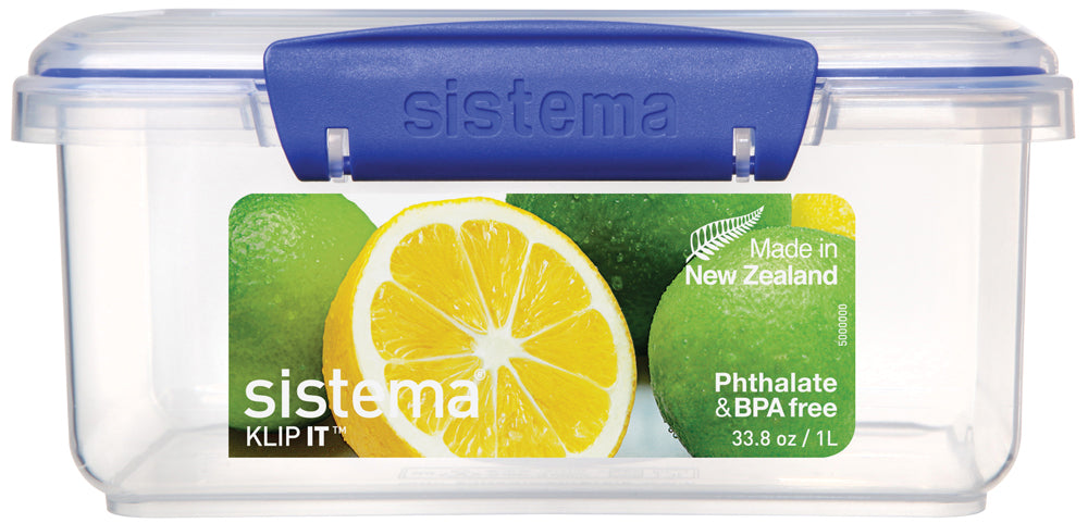 Sistema® KLIP IT™ 1L Rectangle Storage Container
