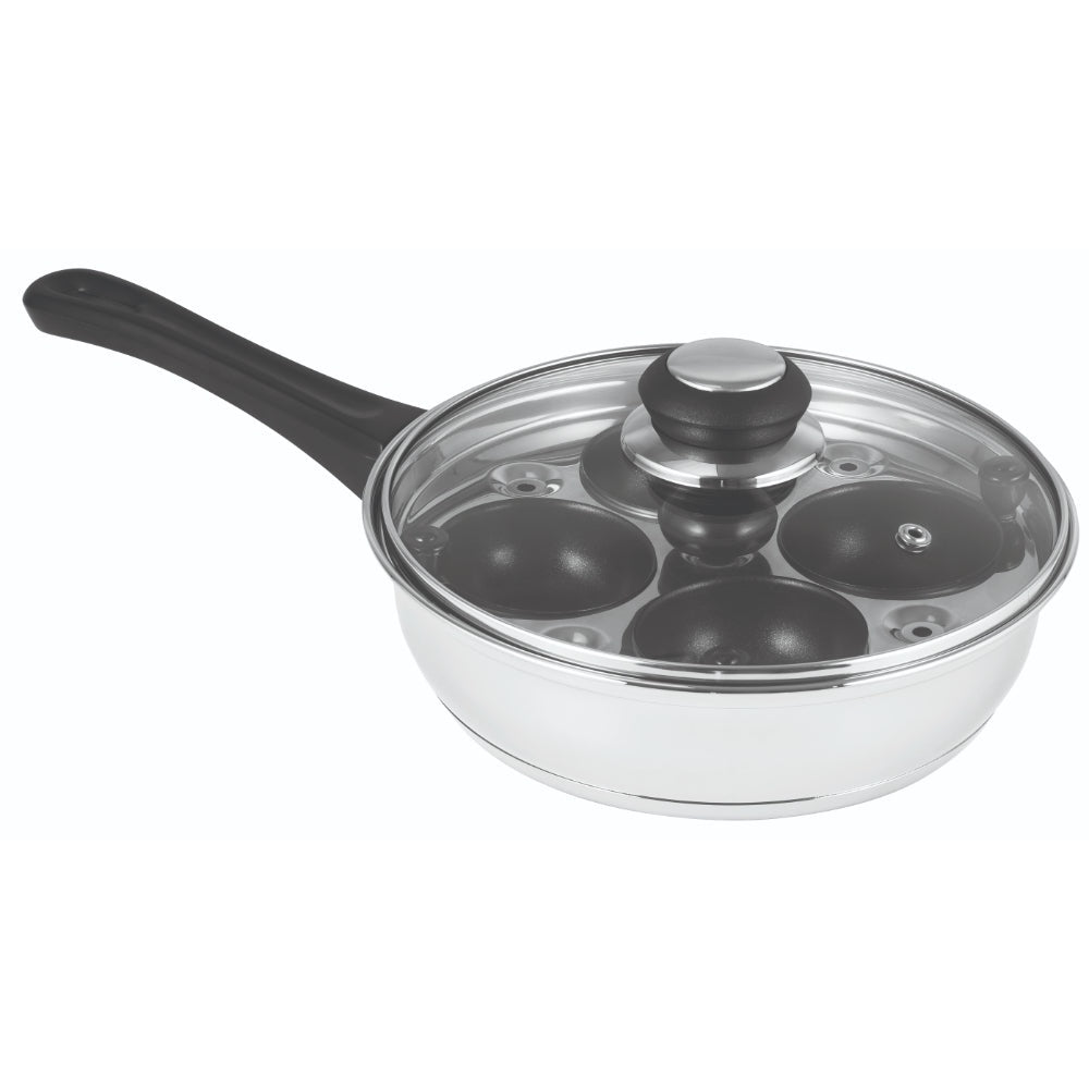 Avanti 4 Egg Poacher 20cm Non Stick Cups