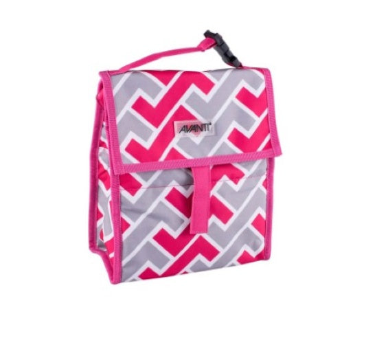 Avanti Yum Yum Cooler Bag, Freezable, Pink/Grey