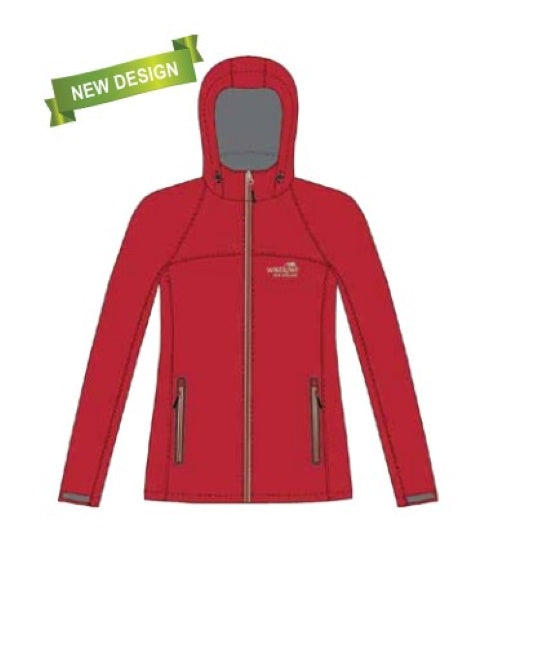 Womens Rain Storm Jacket Red