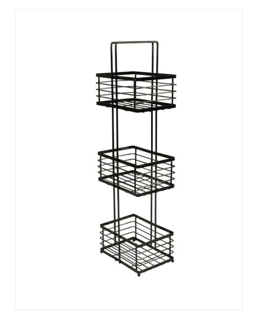 Shower Caddy 3 Tier Black Onyx