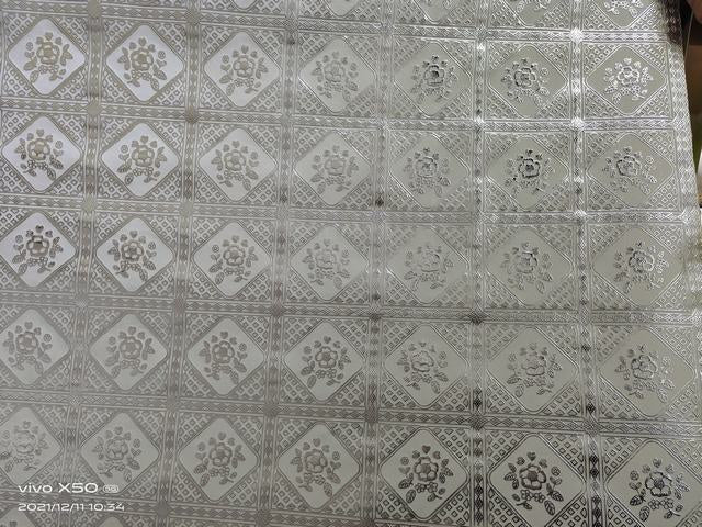 PVC Table Cloth 1.37 Wide White Diamond