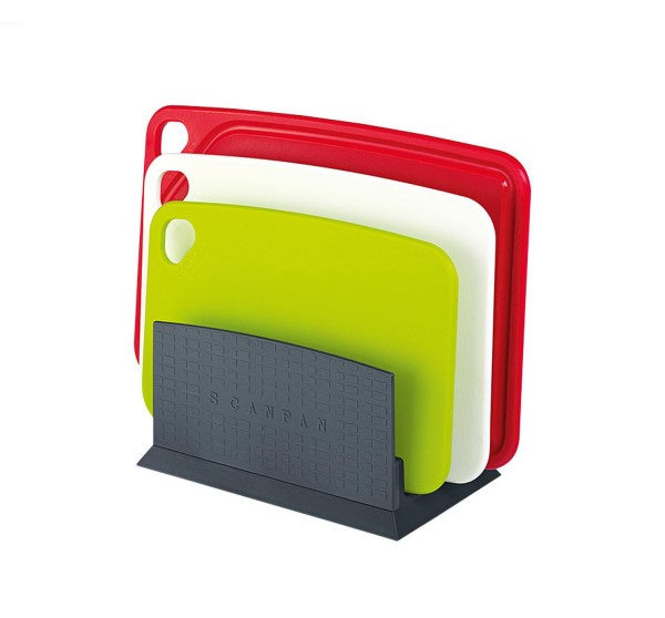 Scanpan Cutting Board With Stand 4 Piece Set