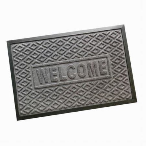 Door Mat 40x60cm Welcome Grey