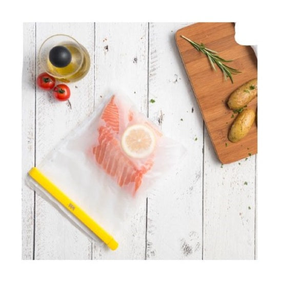 Nostik Reusable Freezer Bags + Clips Set of 4