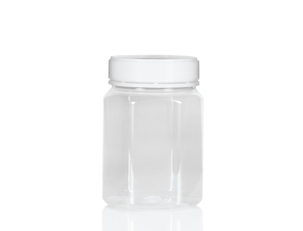 Jar PET Hex 800ml/1kg Tall