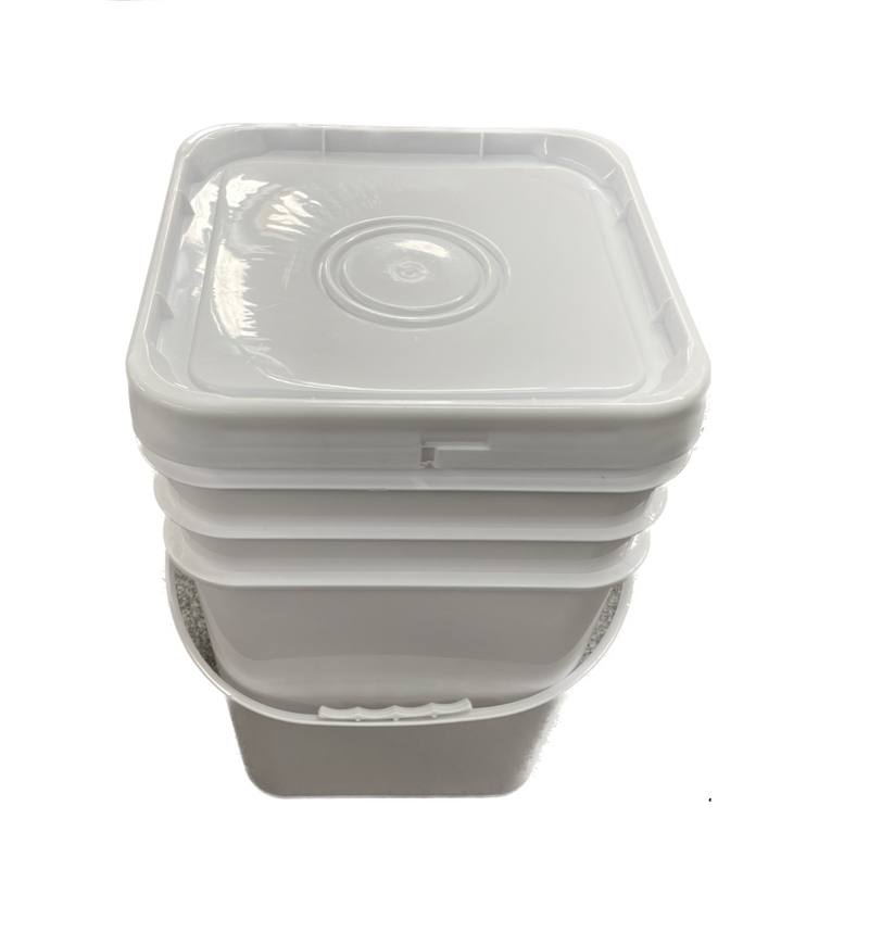 Square Pail with Lid, 20L (Food Grade)