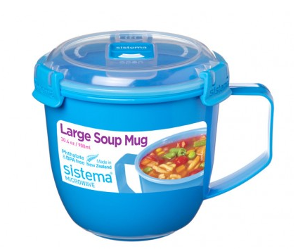 900ml Large Soup Mug Microwave Colour