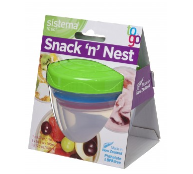Sistema® Snack ‘n’ Nest TO GO™ 3-Pack