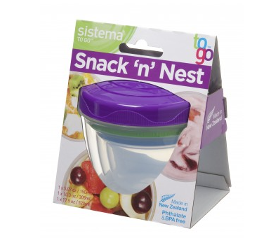 Sistema® Snack ‘n’ Nest TO GO™ 3-Pack