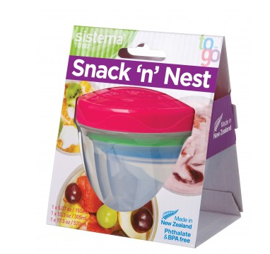 Sistema® Snack ‘n’ Nest TO GO™ 3-Pack