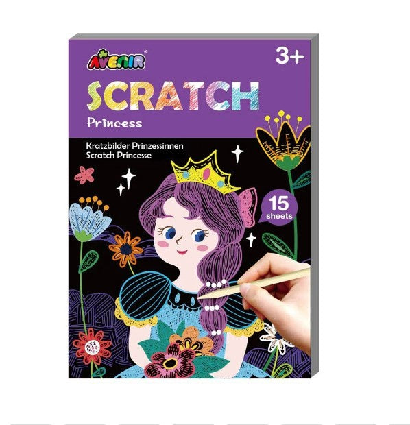 Avenir Scratch Mini Princess Art Book