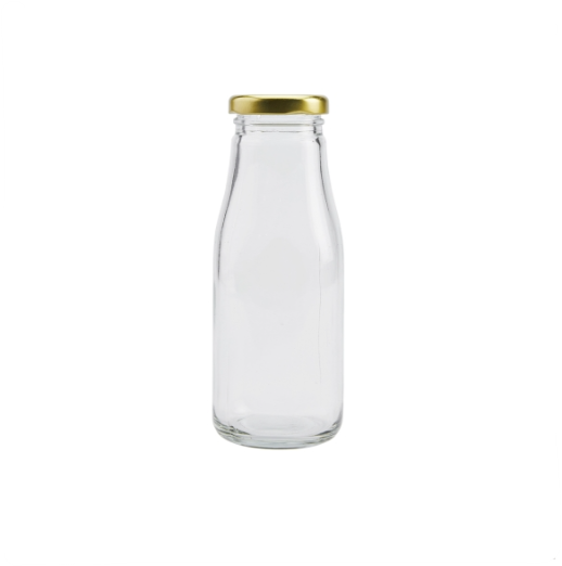 250ml Juice Bottle with Gold Twist Cap