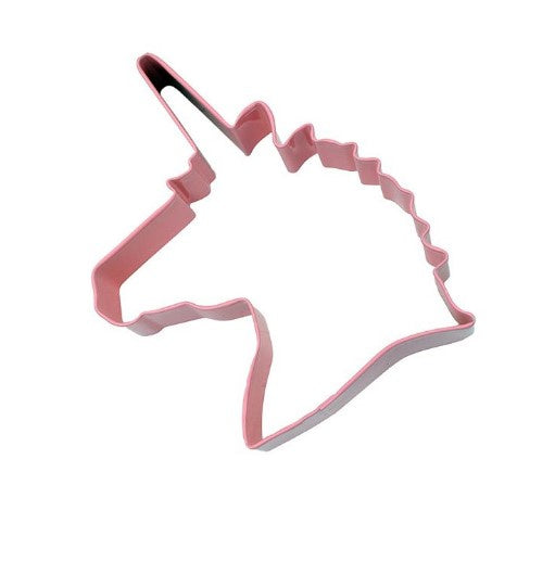 Cookie Cutter, Unicorn Head 12cm Pink