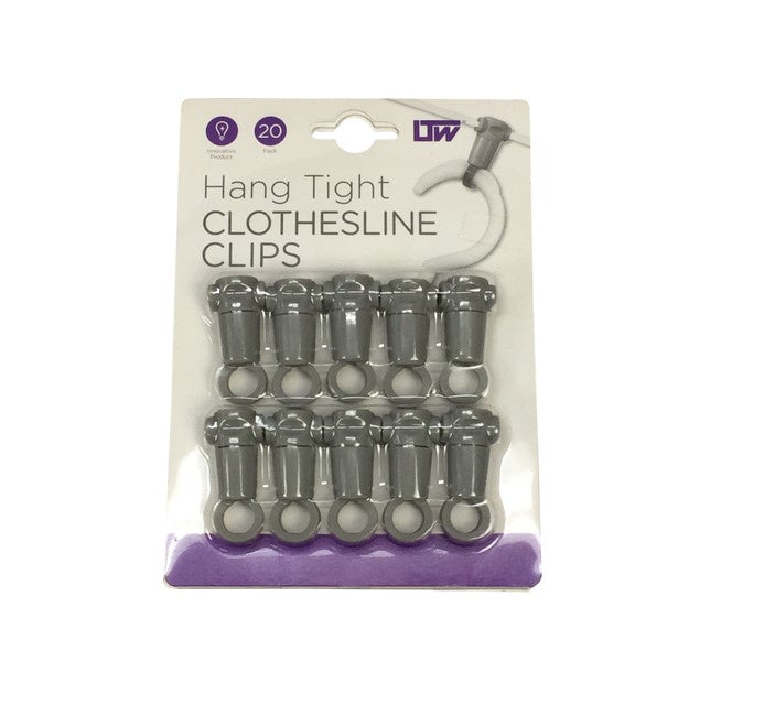 Clothesline Clips, 20 Pack