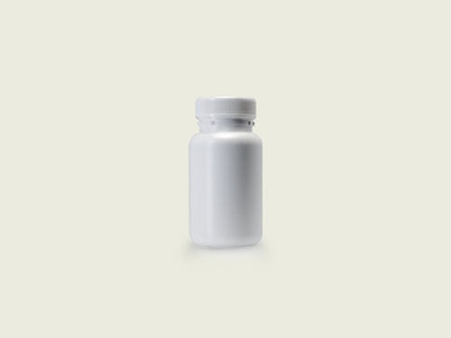 Tablet Bottle 125ml White with T.E 36mm Foil-Wad Cap