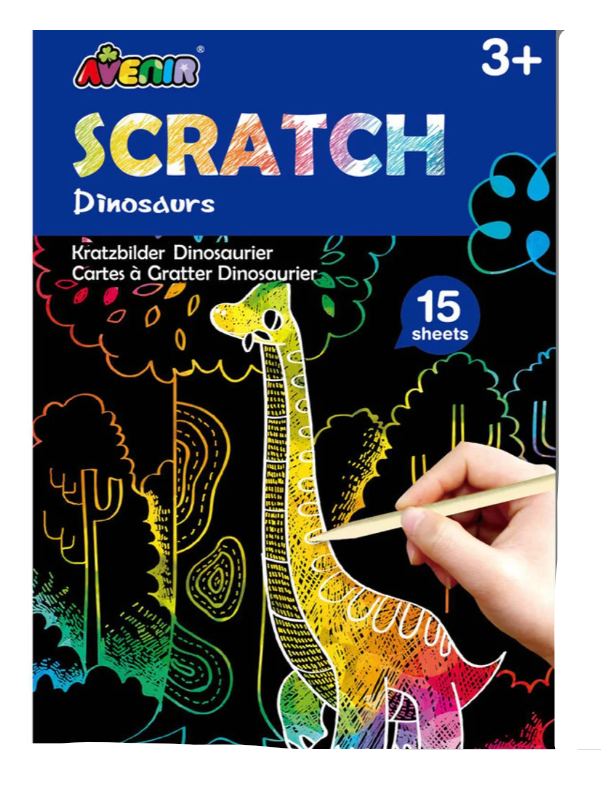 Mini Scratch Art Dinosaurs