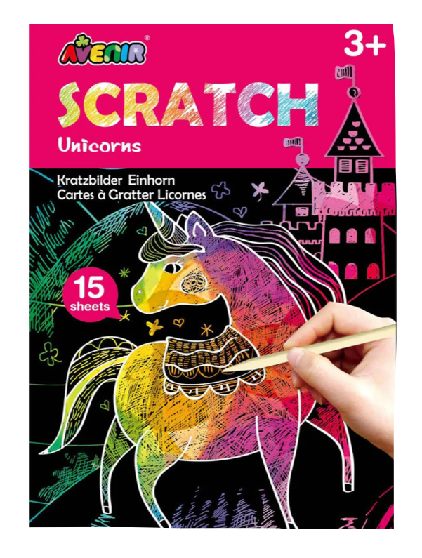 Mini Scratch Art Unicorns