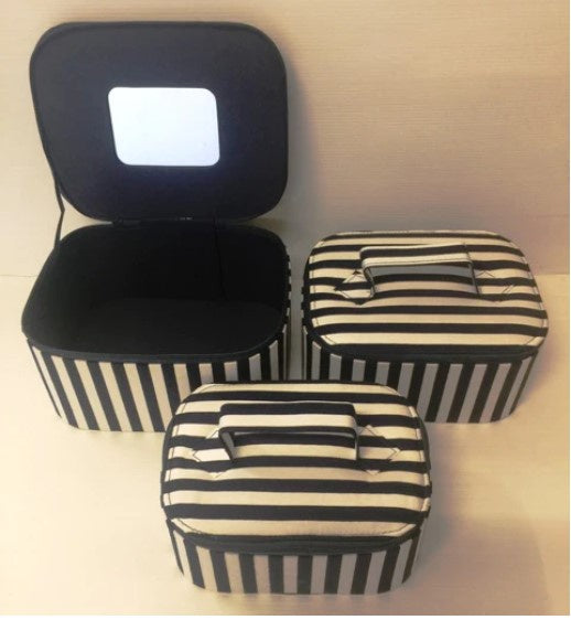 Striped Cosmetic Bag Single - Large