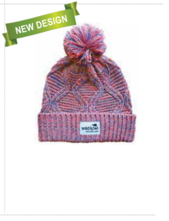 Pom Pom Beanie, Pink