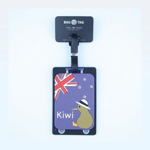 Luggage Tag NZ Flag n Kiwi