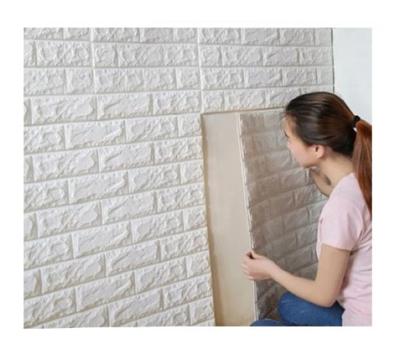 3D Wall Tile Sheet with Sticky Back 760x705mm - Marble