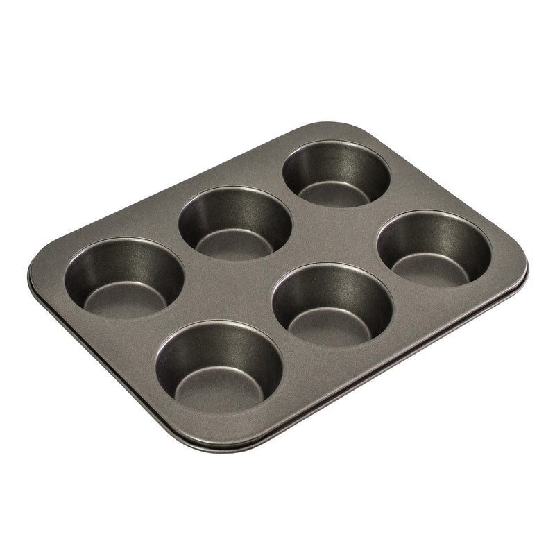 Bakemaster 6 Cup Large Texas Muffin Pan Non-Stick