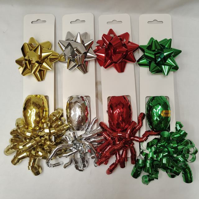 Coloured Foil Ribbon/Star/Squiggle Set