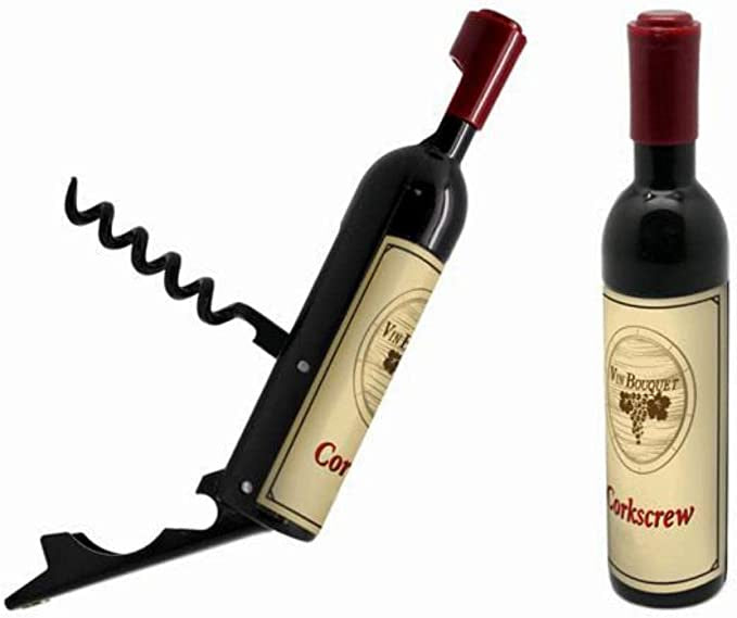 Bottle Opener Foldable Corkscrew Bottle Opener Black