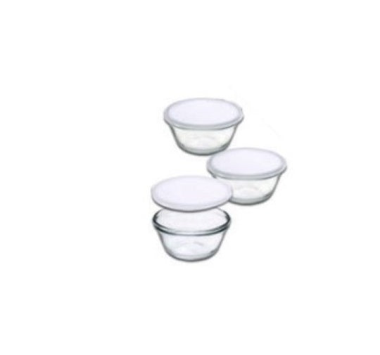 177ml Glass Custard Cup/Bowl W Lid