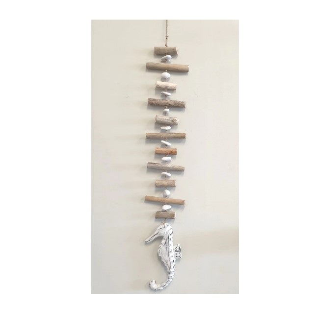 Hanging Mobile Driftwood Single Seahorse