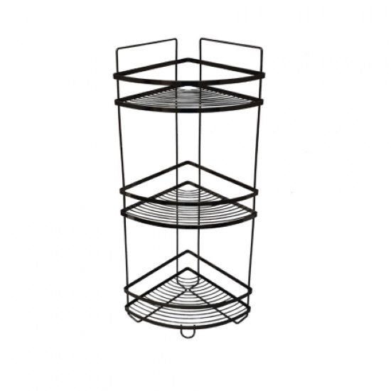 Corner Shelf 3 Tier Black Onyx