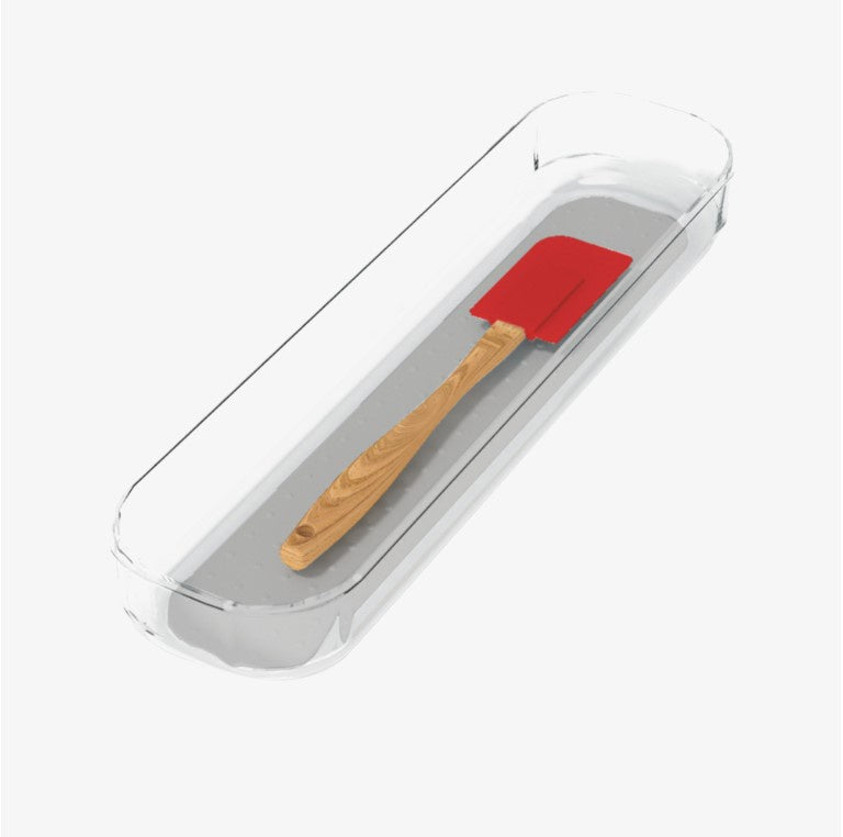 Clear Soft Grip Bin 36.2x9.4x4.8cm