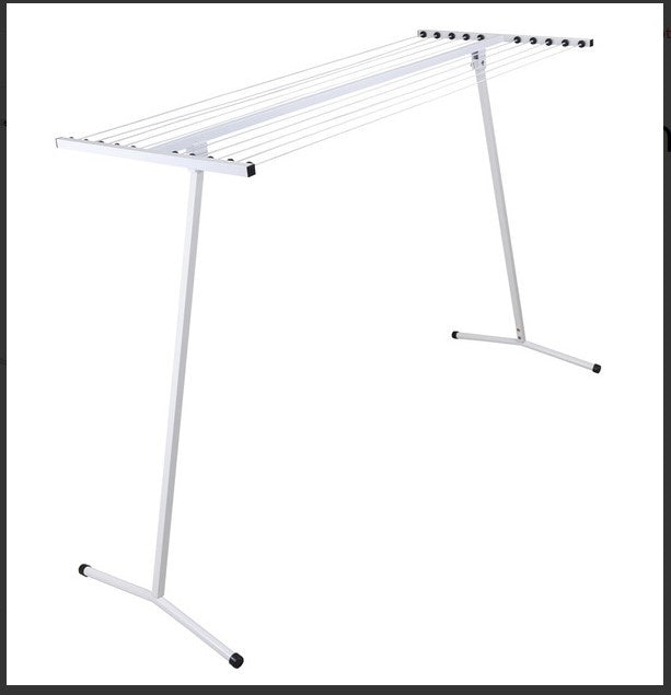 Clothes Line Freestanding White - Over 20m of Rails