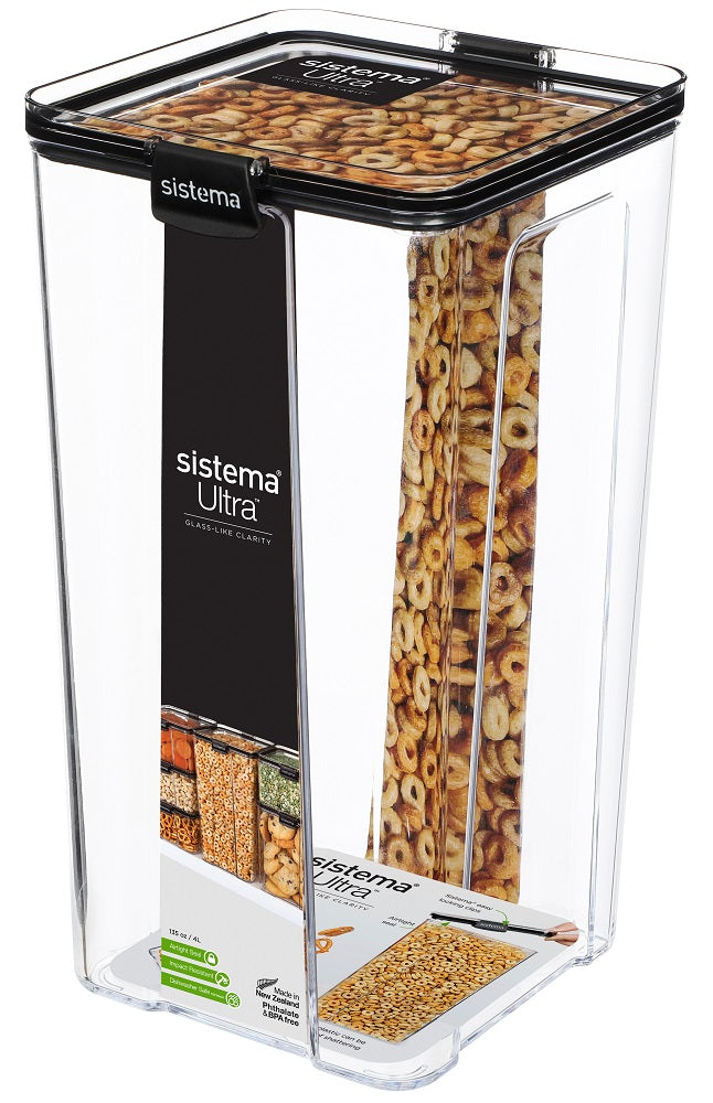 Sistema Ultra™ 4L Square Food Storage Container