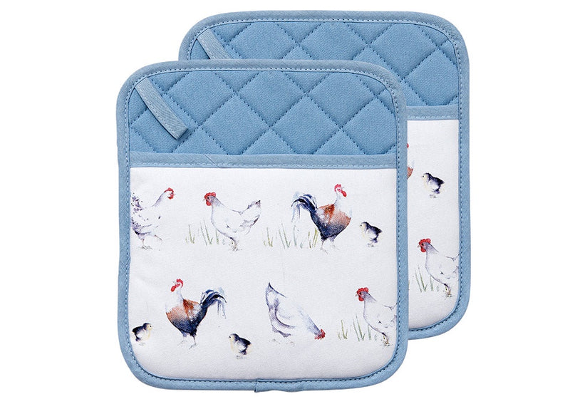 Country Chickens 2pk Pot Holder