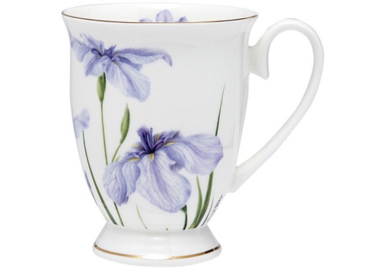 Ashdene Floral Symphony Iris Footed Mug