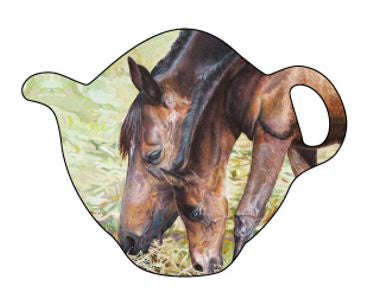 Tea Bag Holder, Beauty of Horses Morning Graze