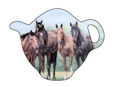 Tea Bag Holder, Beauty of Horses In the Pasture