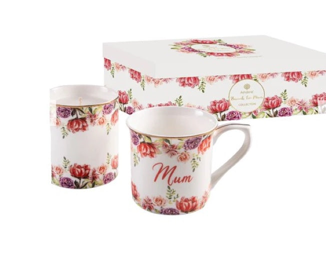 Bunch For Mum Mug & Candle Gift Set