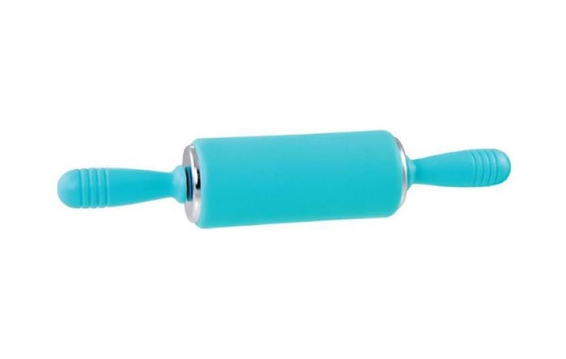 Junior Silicone Rolling Pin 100 x 40mm - Sky Blue