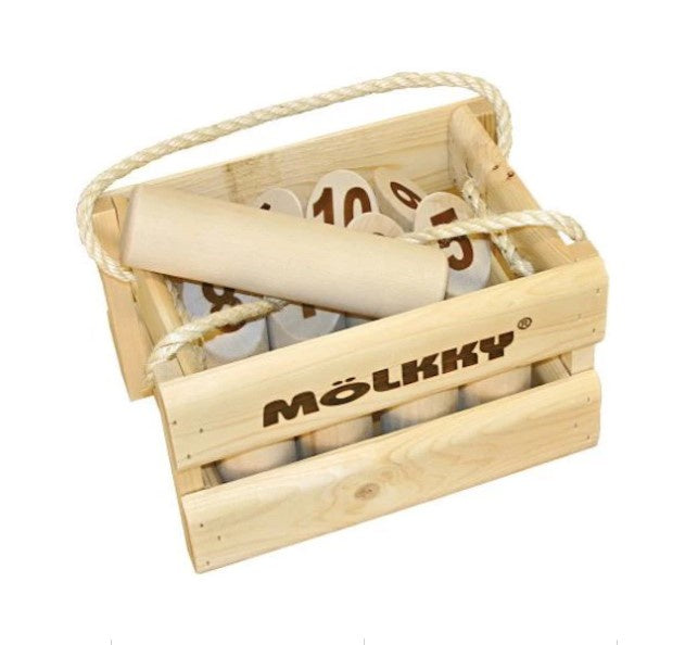 Wooden Molkky - Garden Game in Crate