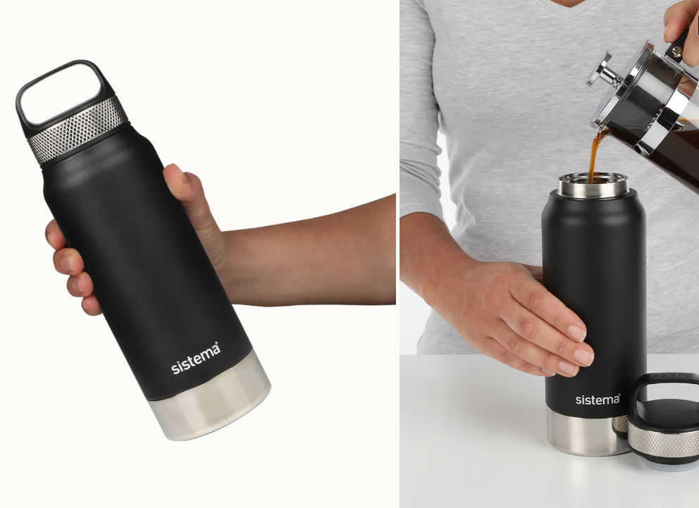Sistema 650ml Stainless Steel Bottle