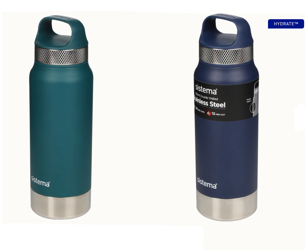 Sistema 650ml Stainless Steel Bottle
