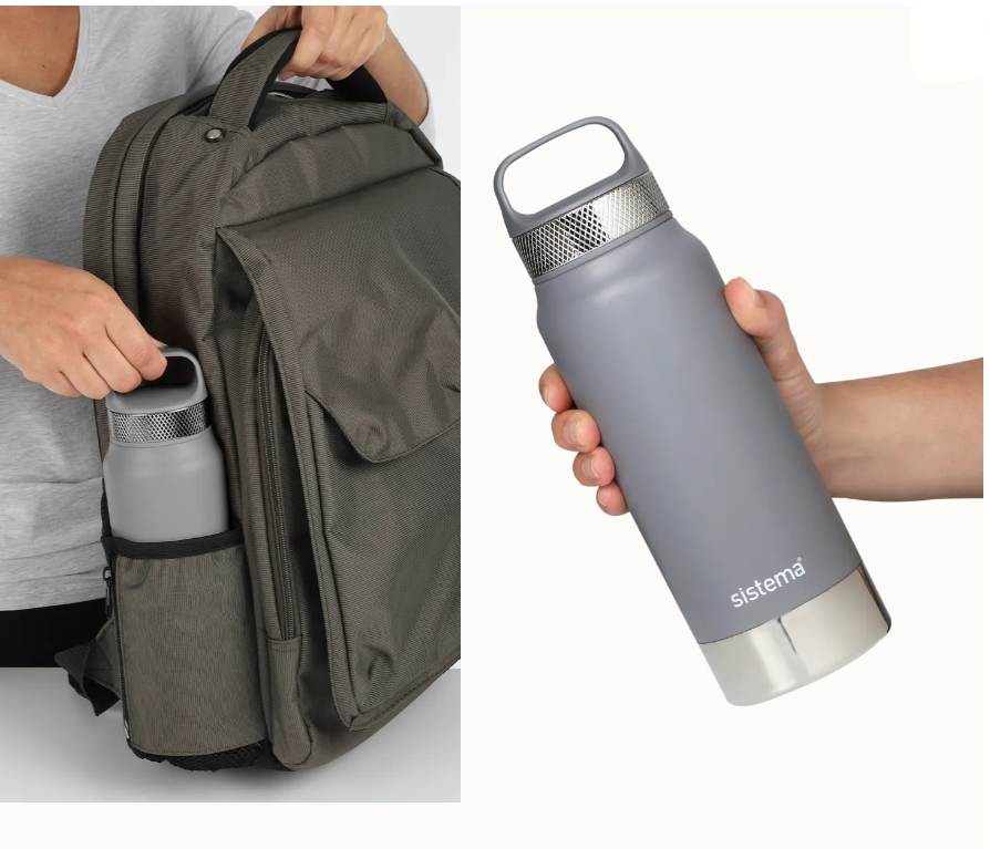 Sistema 650ml Stainless Steel Bottle