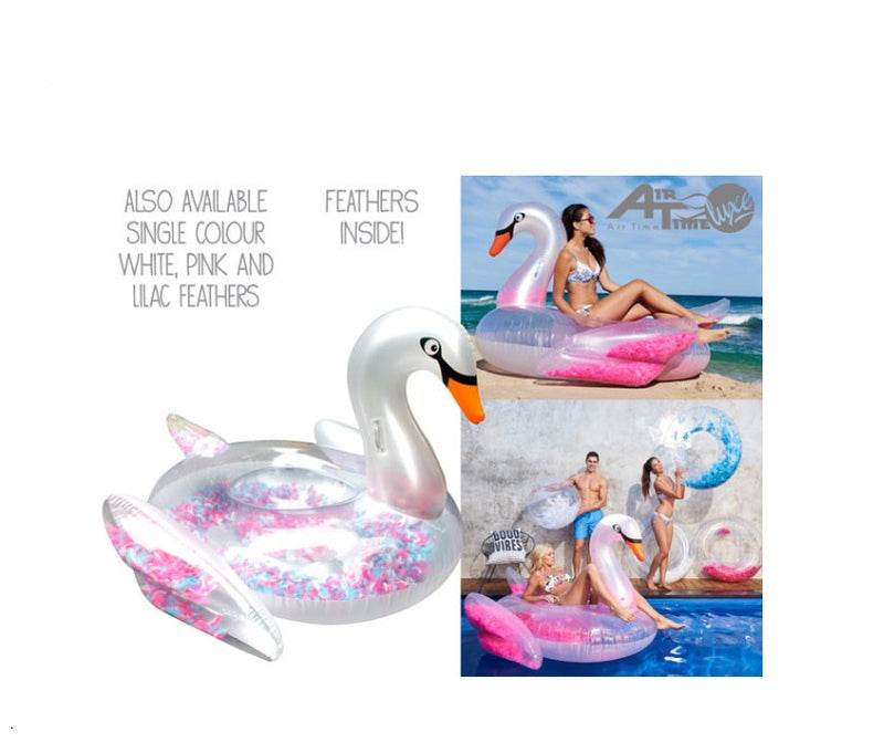 Float Like A Feather Swan Multicolour 182x145cm