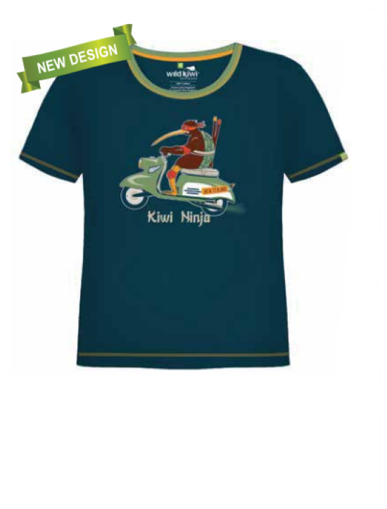 Children's T Shirt Kiwi Ninja