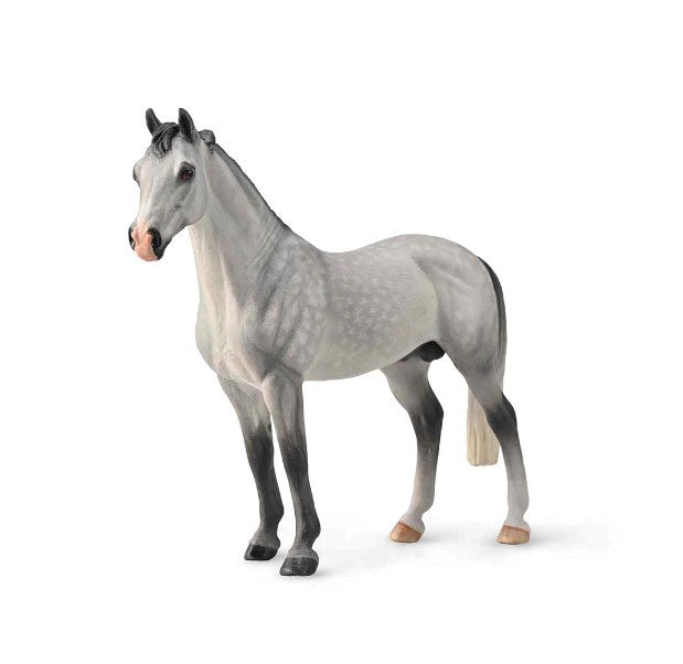 Hanoverian Stallion Dapple Grey Figurine  XL