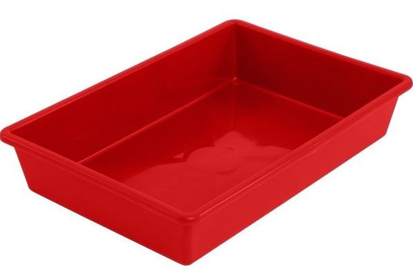 Tote Tray, 6 Lit, Red